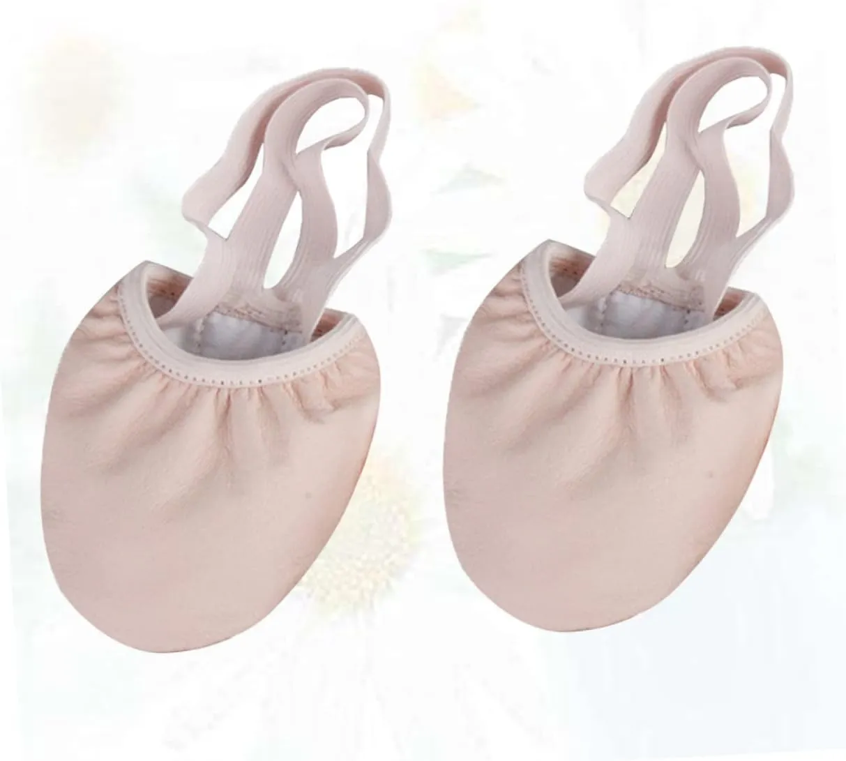 1 Pair Elastic Band Dance Shoes Half Toe Pouches for Women Ballet Pointe Shoes Size 39 Non-Slip Breathable