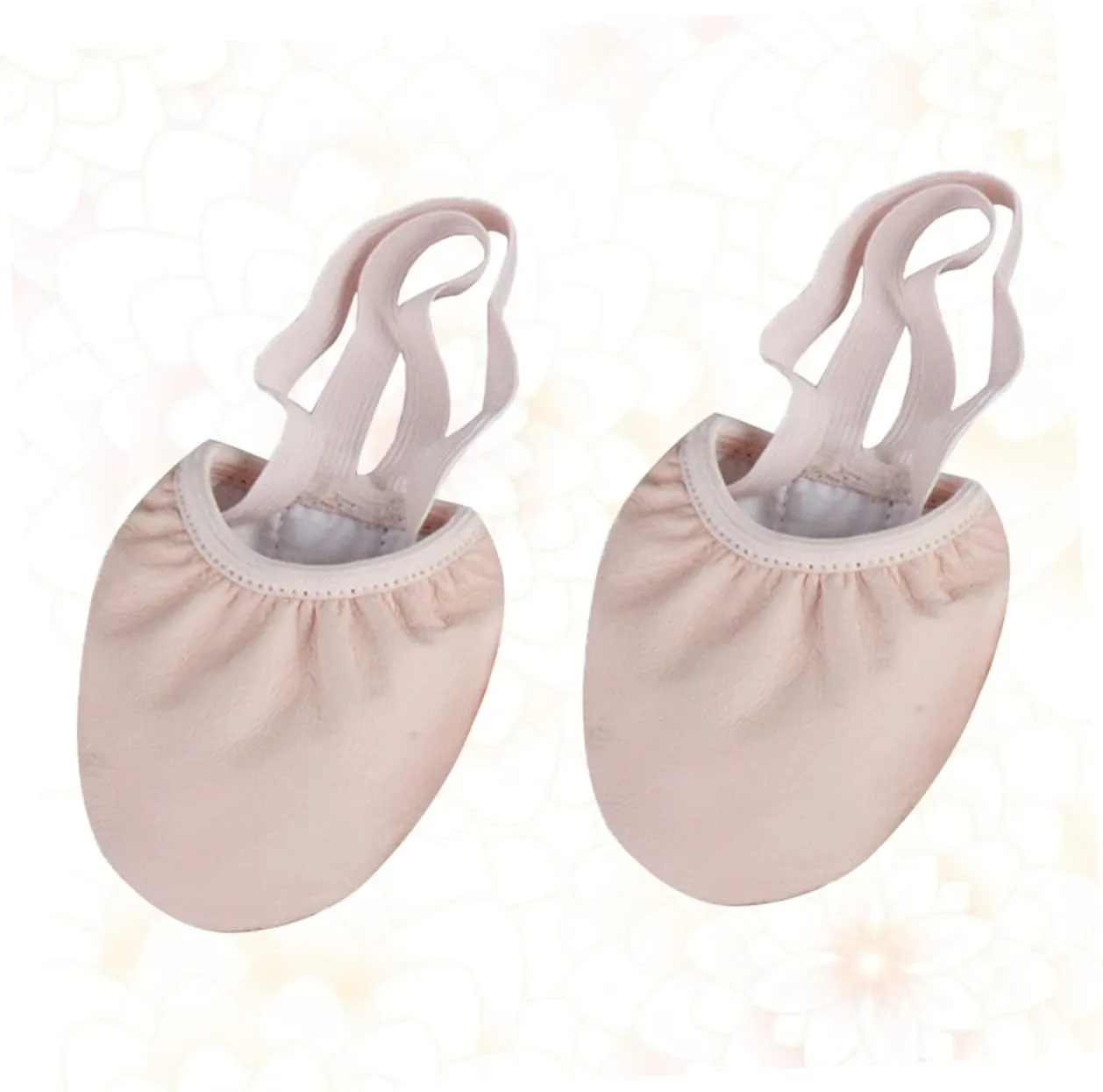 1 Pair Elastic Band Dance Shoes Half Toe Pouches for Women Ballet Pointe Shoes Size 39 Non-Slip Breathable