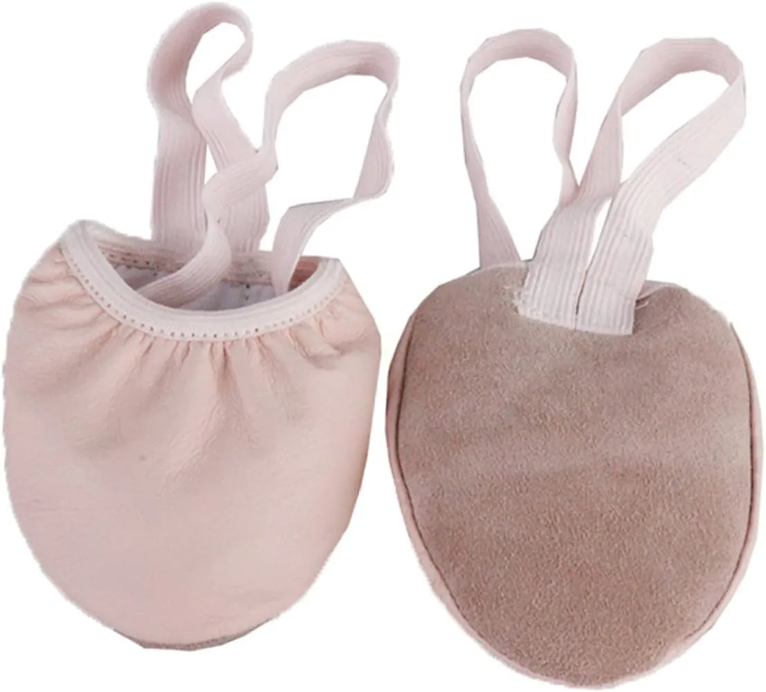 1 Pair Elastic Band Dance Shoes Half Toe Pouches for Women Ballet Pointe Shoes Size 39 Non-Slip Breathable