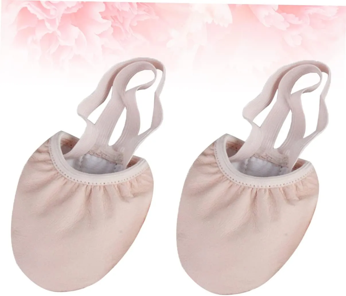 1 Pair Elastic Band Dance Shoes Half Toe Pouches for Women Ballet Pointe Shoes Size 39 Non-Slip Breathable