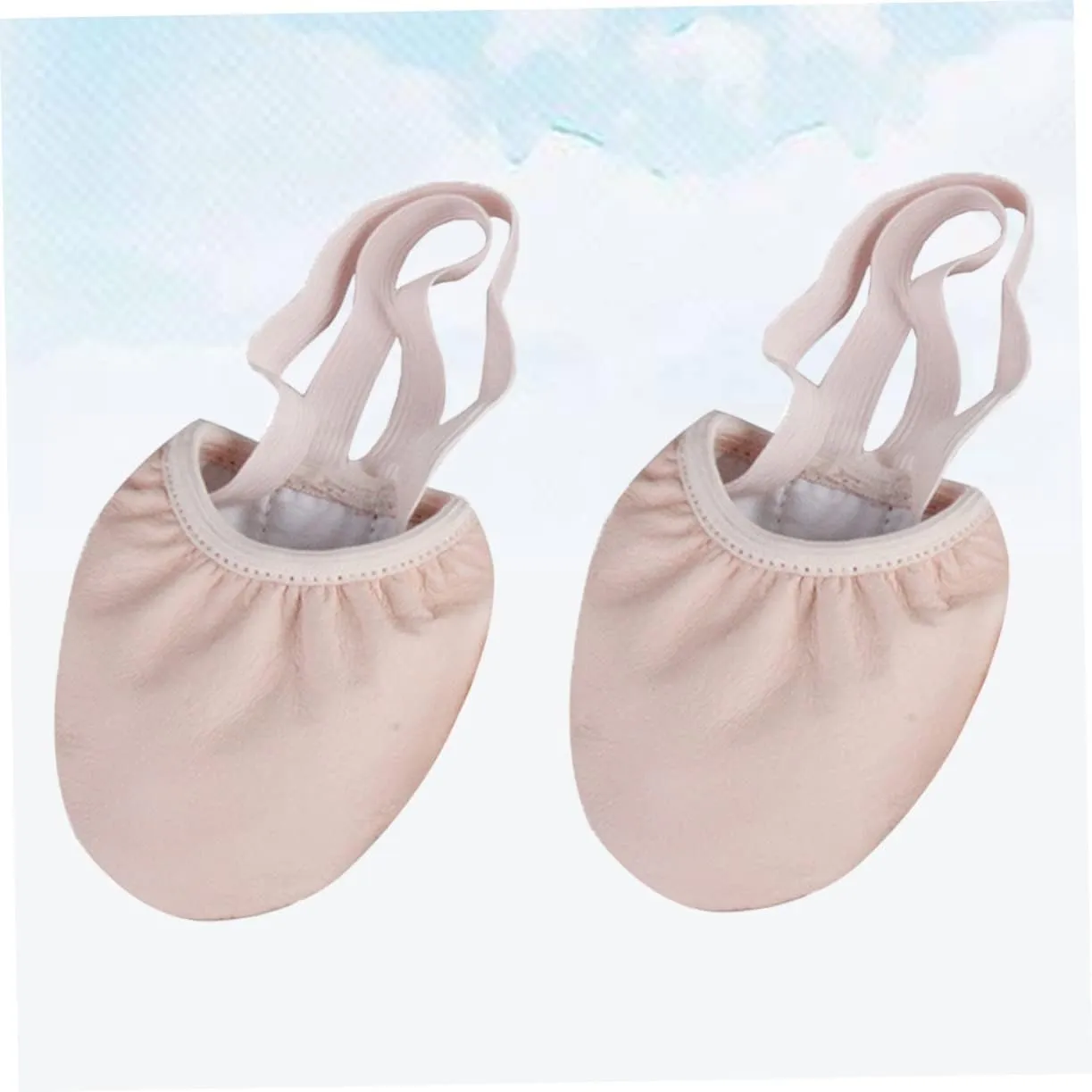 1 Pair Elastic Band Dance Shoes Half Toe Pouches for Women Ballet Pointe Shoes Size 39 Non-Slip Breathable