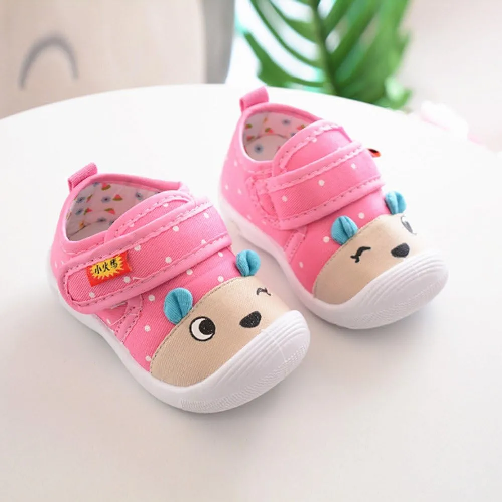 18-24 Month Toddler Shoes - Boys & Girls Cartoon Squeaky Sole Anti-Slip Infant Kids Shoes
