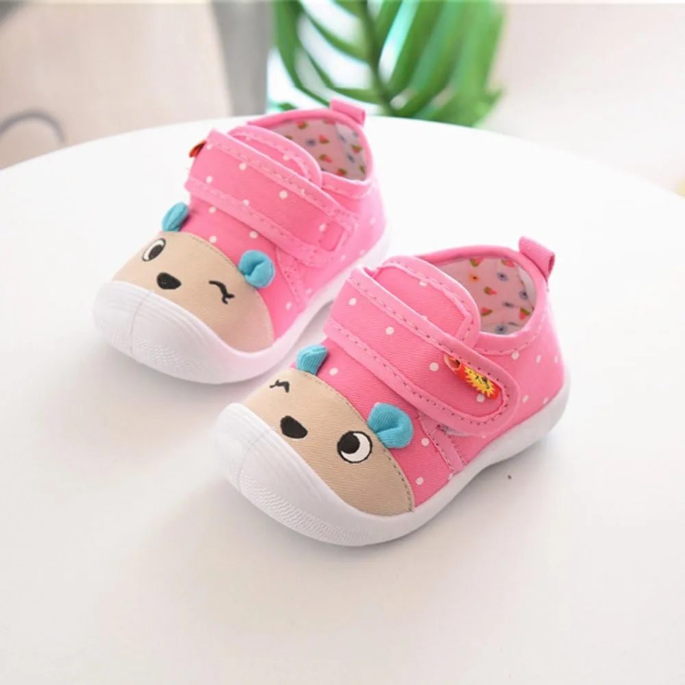 18-24 Month Toddler Shoes - Boys & Girls Cartoon Squeaky Sole Anti-Slip Infant Kids Shoes