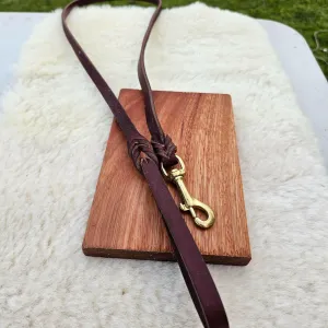 4ft Latigo Braided Leather Lead
