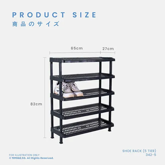 5 TIER SHOE RACK (342-5)