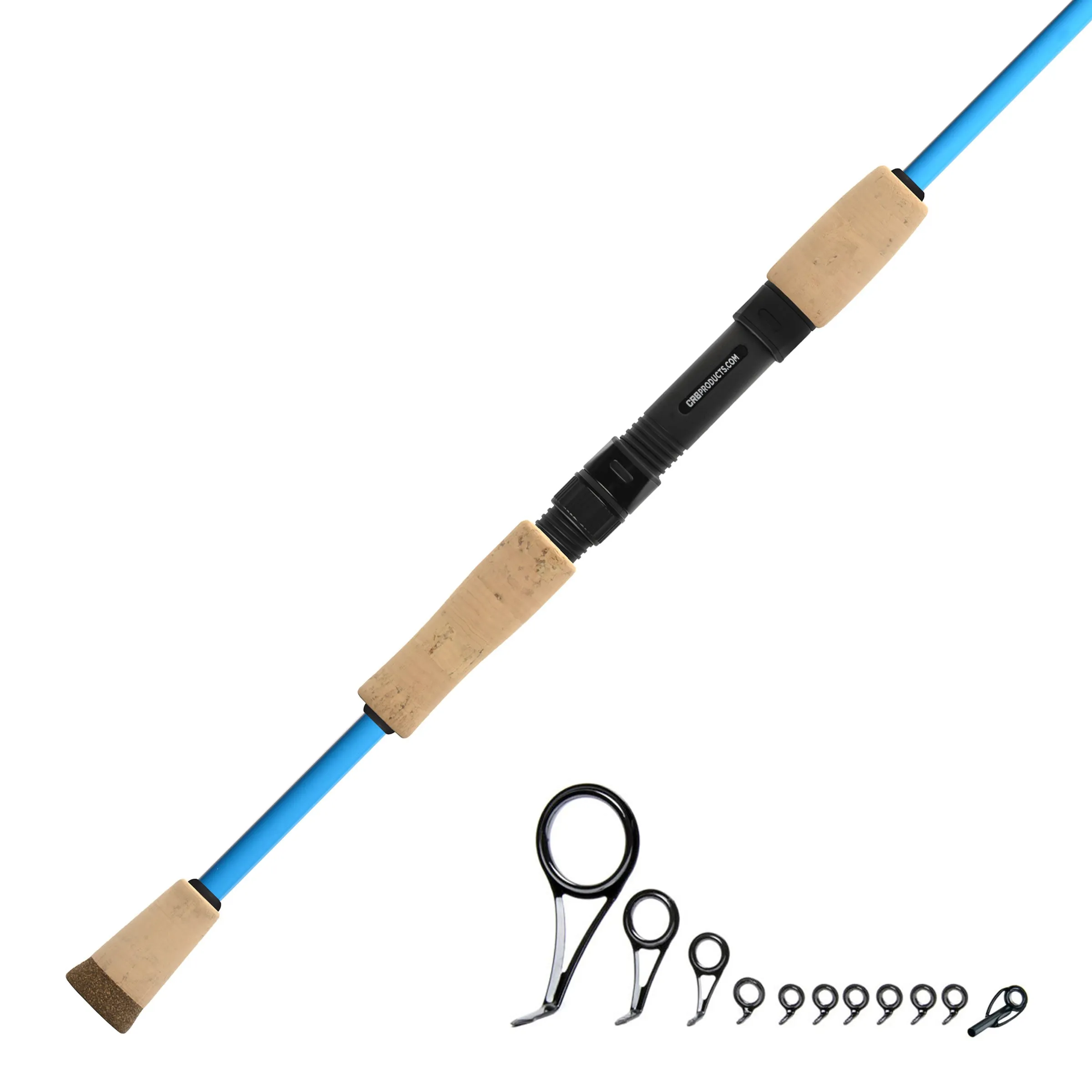 7'0" Medium 2-Piece Color Spinning Rod Kits - IS702M