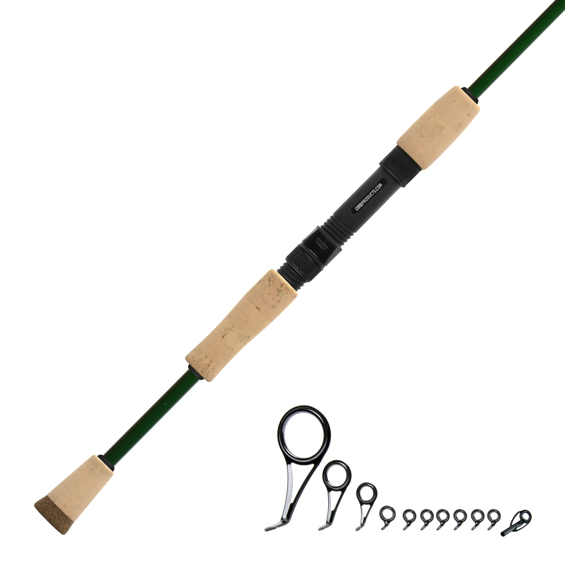 7'0" Medium 2-Piece Color Spinning Rod Kits - IS702M