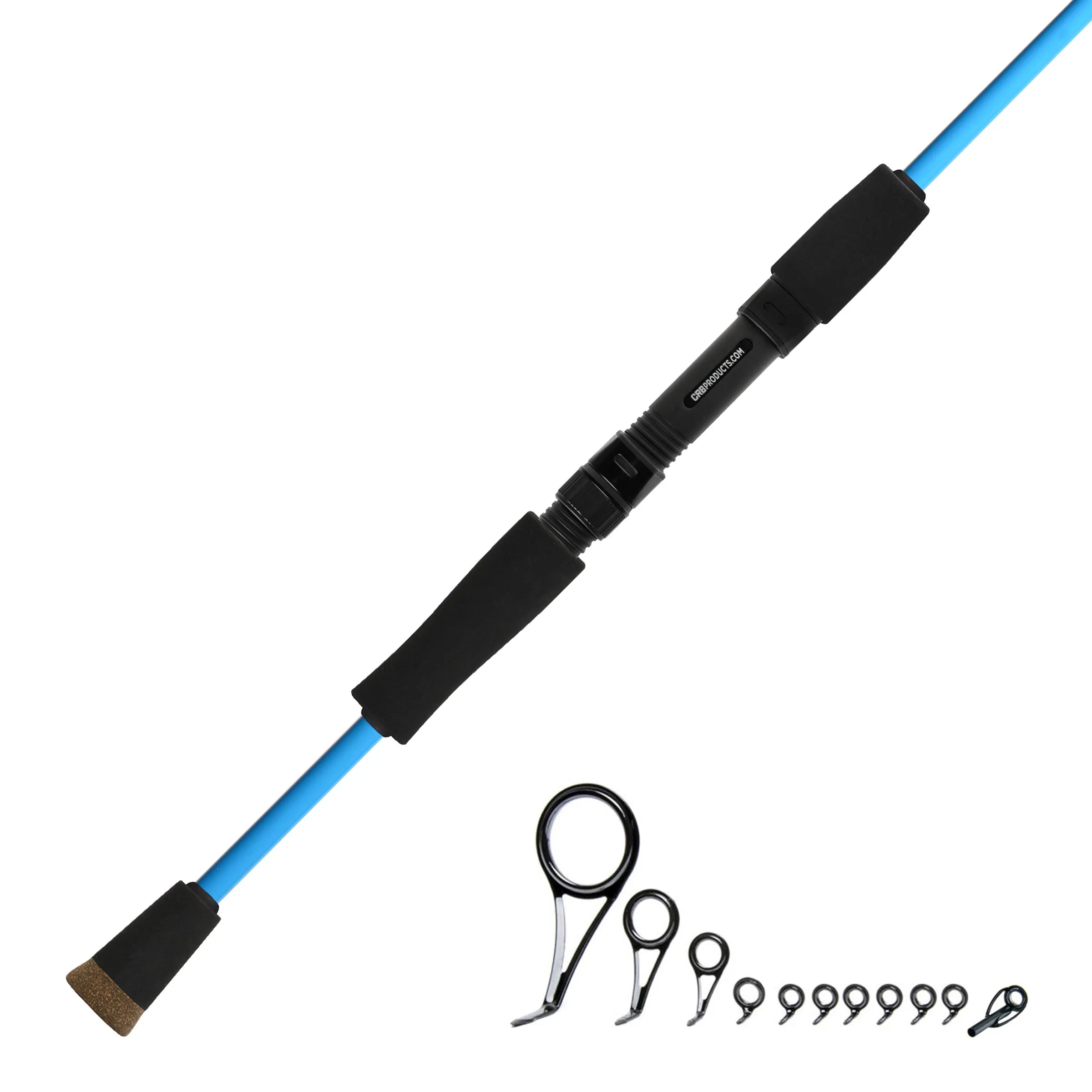 7'0" Medium 2-Piece Color Spinning Rod Kits - IS702M