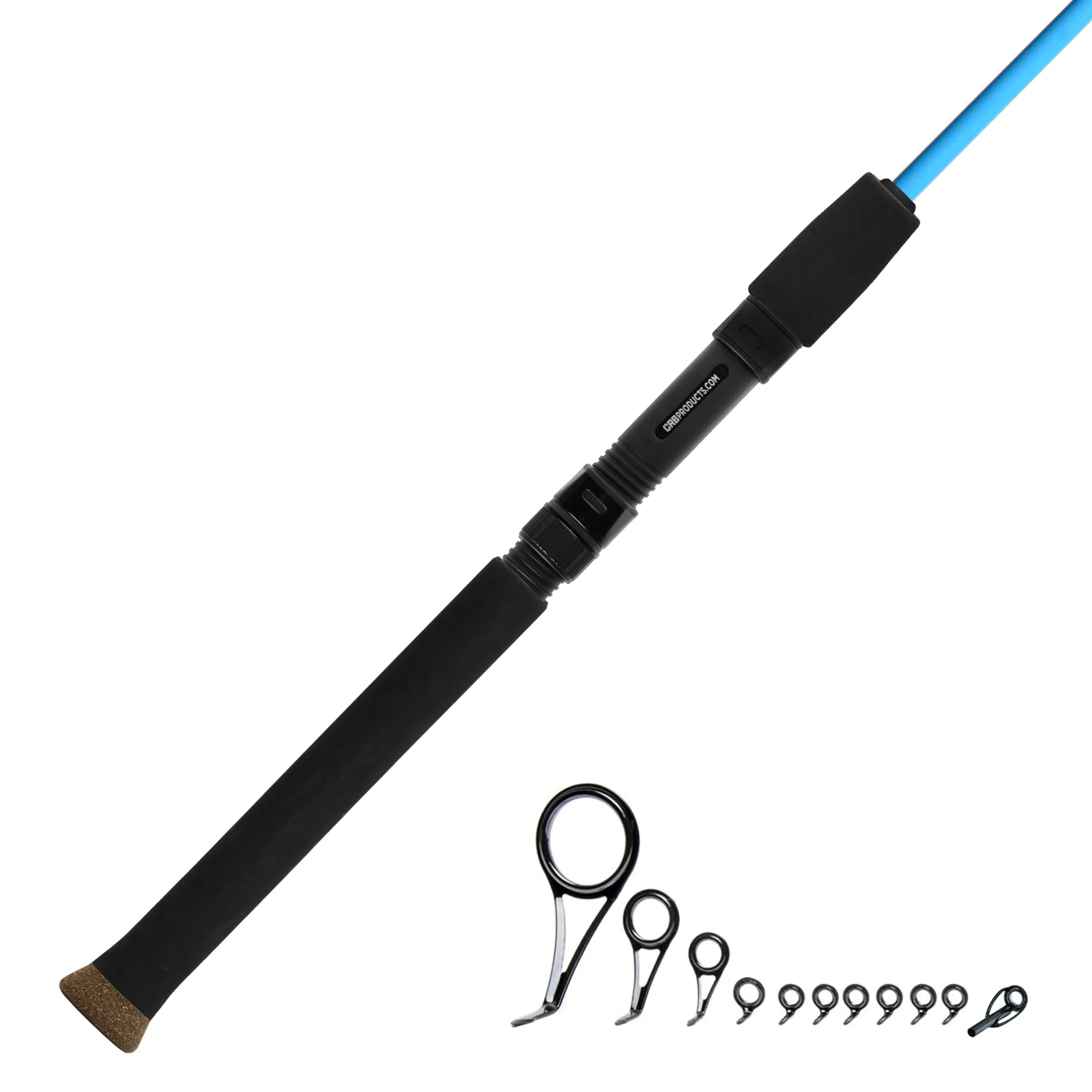 7'0" Medium 2-Piece Color Spinning Rod Kits - IS702M