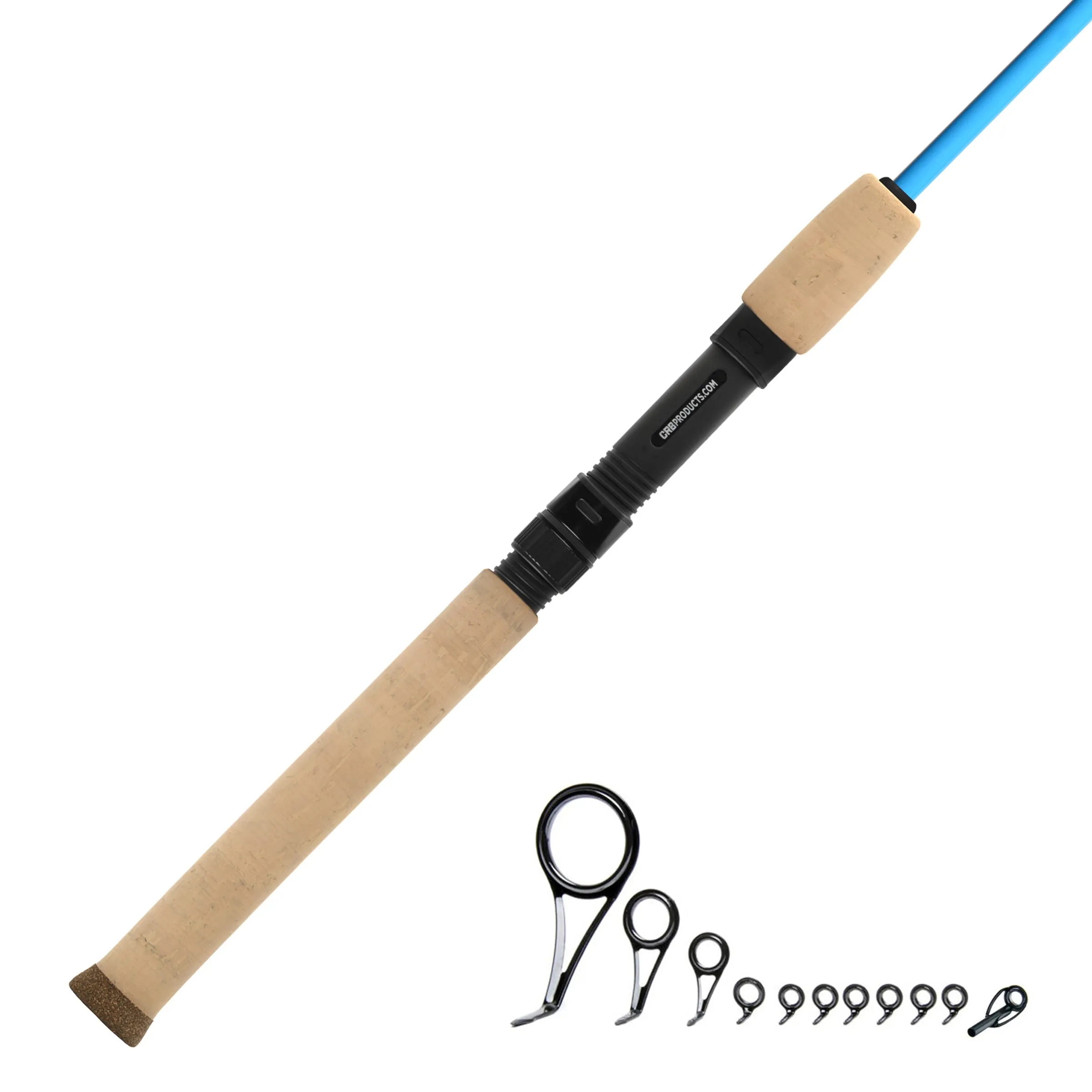 7'0" Medium 2-Piece Color Spinning Rod Kits - IS702M