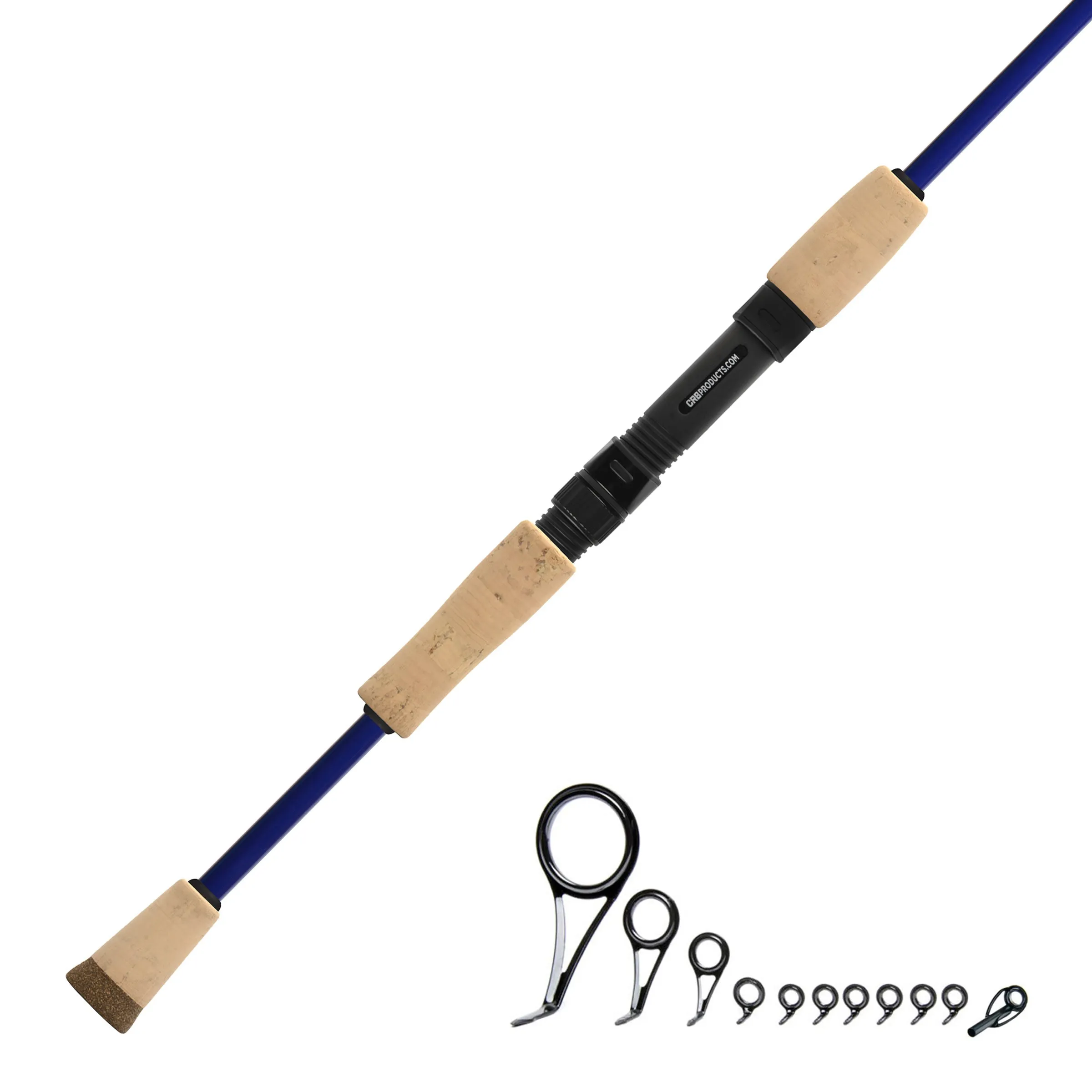 7'0" Medium 2-Piece Color Spinning Rod Kits - IS702M