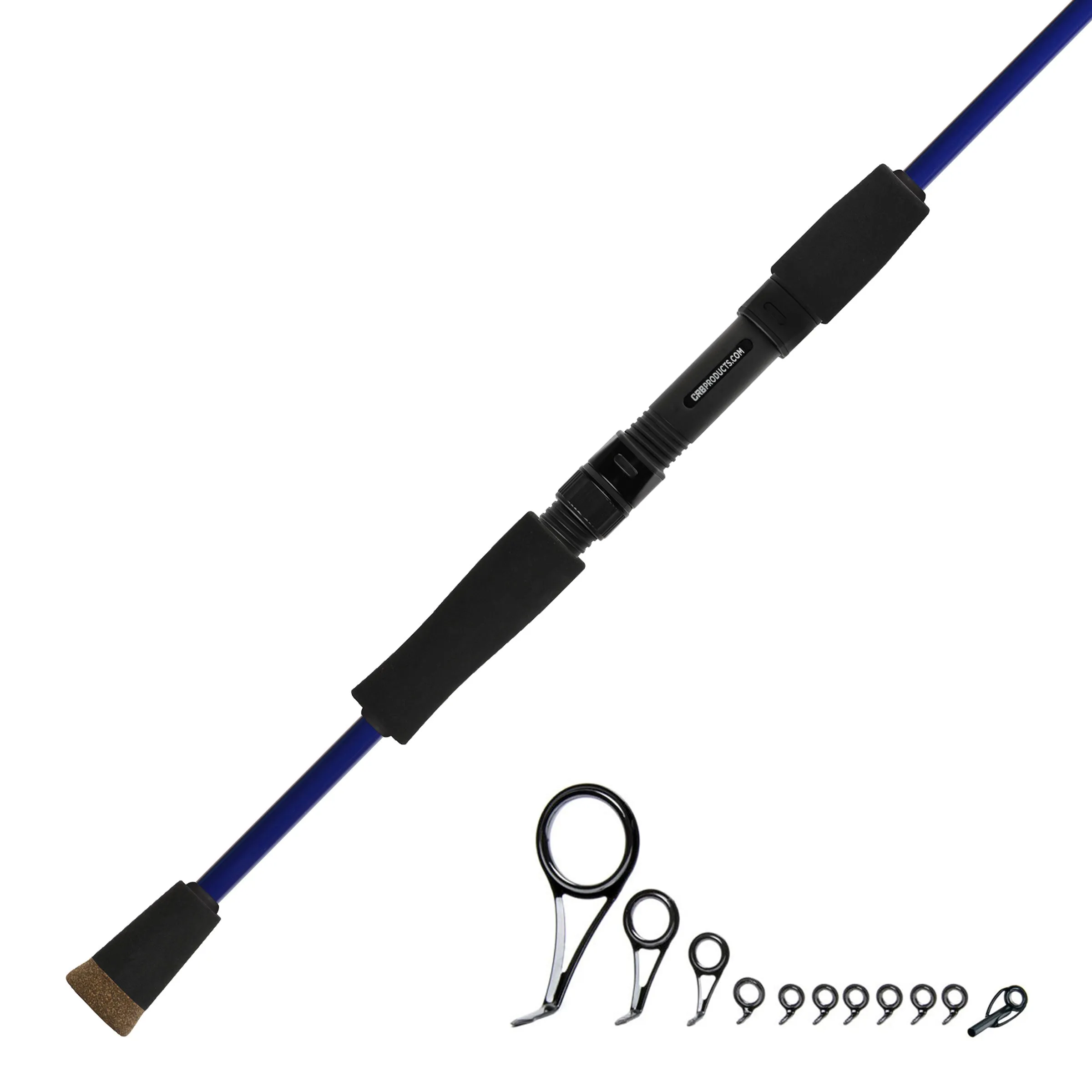 7'0" Medium 2-Piece Color Spinning Rod Kits - IS702M