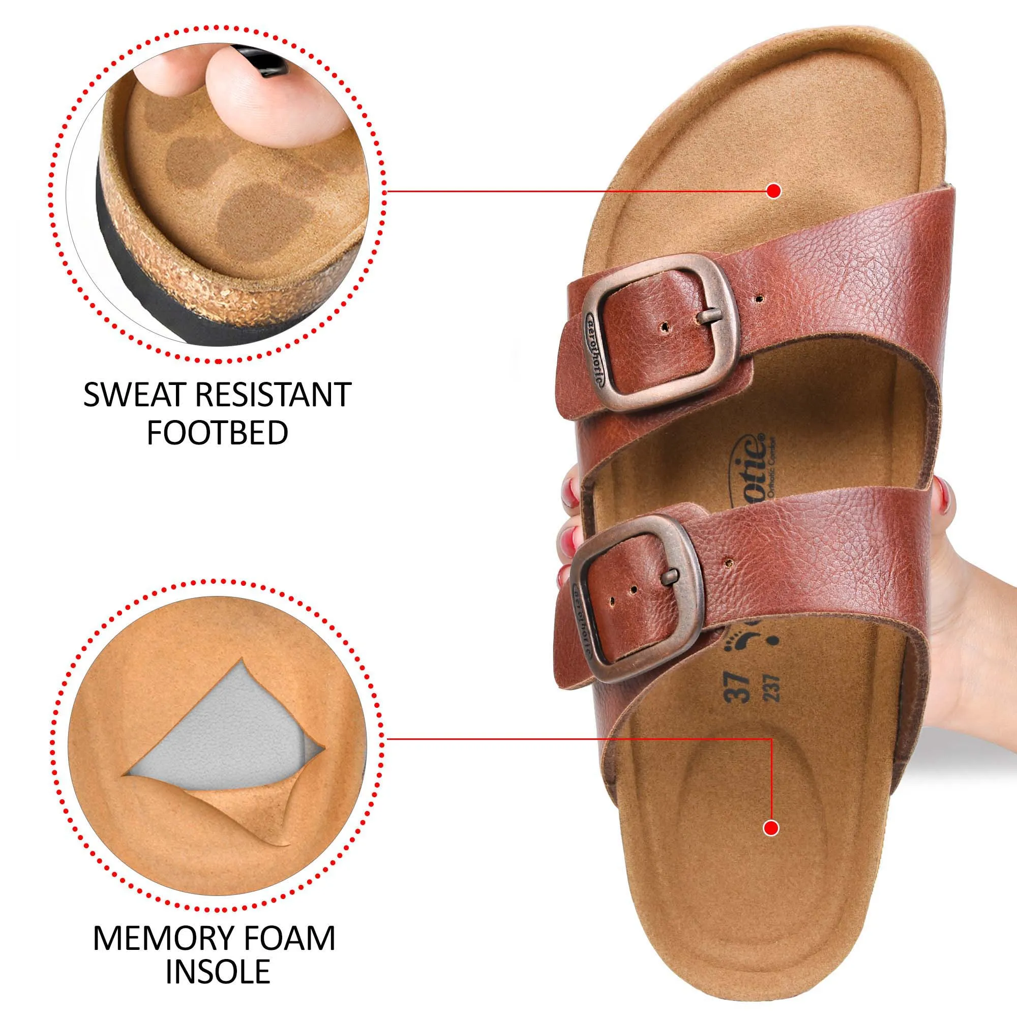 Aerothotic - Arete Unisex Slide Sandals - PU1107