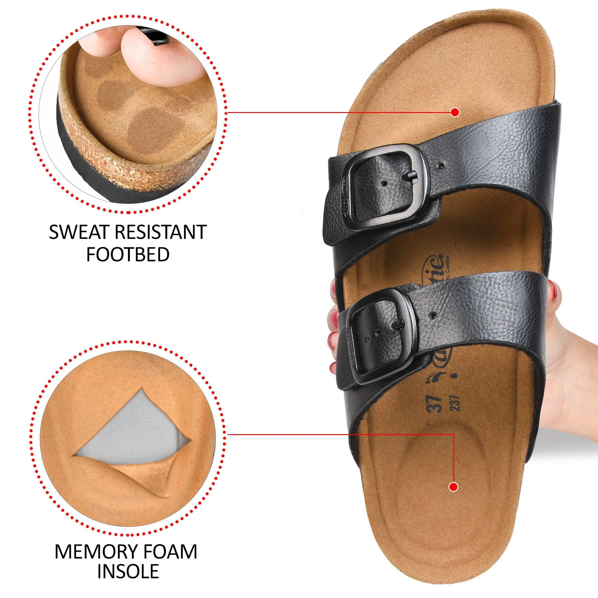 Aerothotic - Arete Unisex Slide Sandals - PU1107