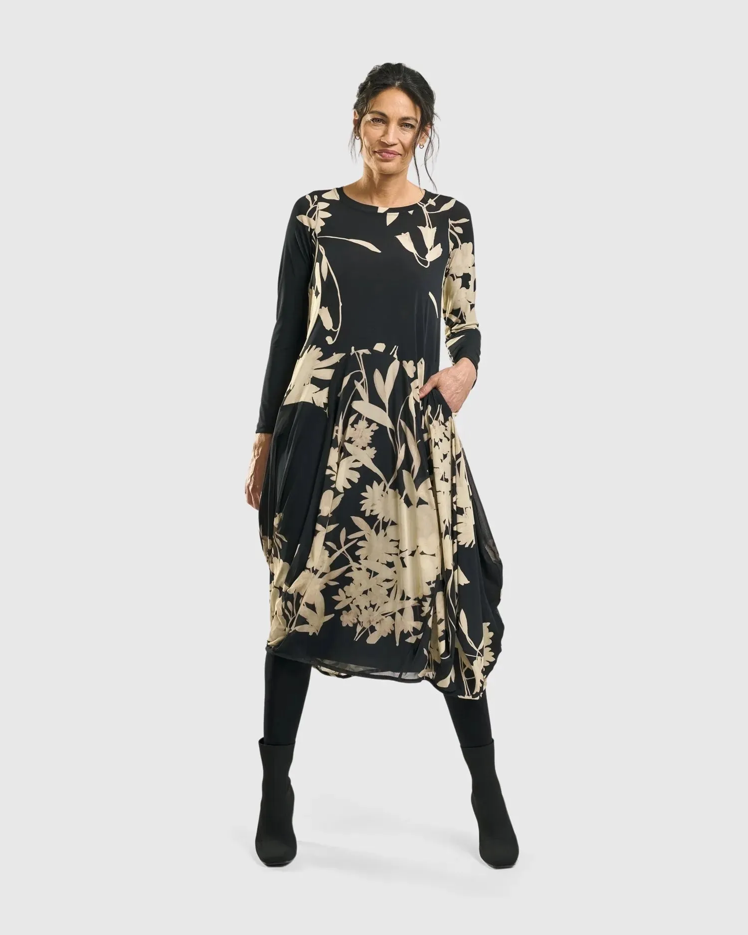 Amber Cocoon Dress, Floral