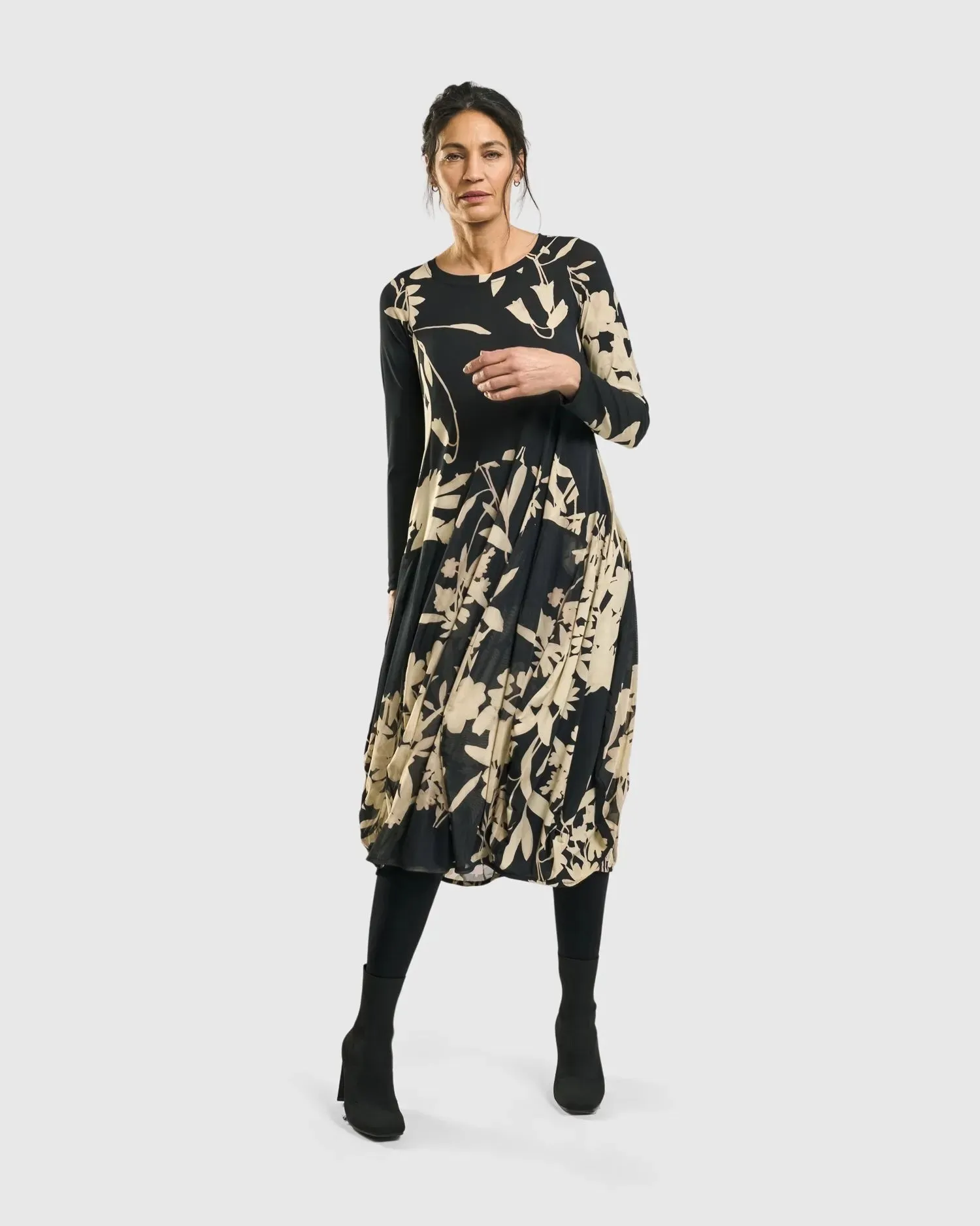 Amber Cocoon Dress, Floral