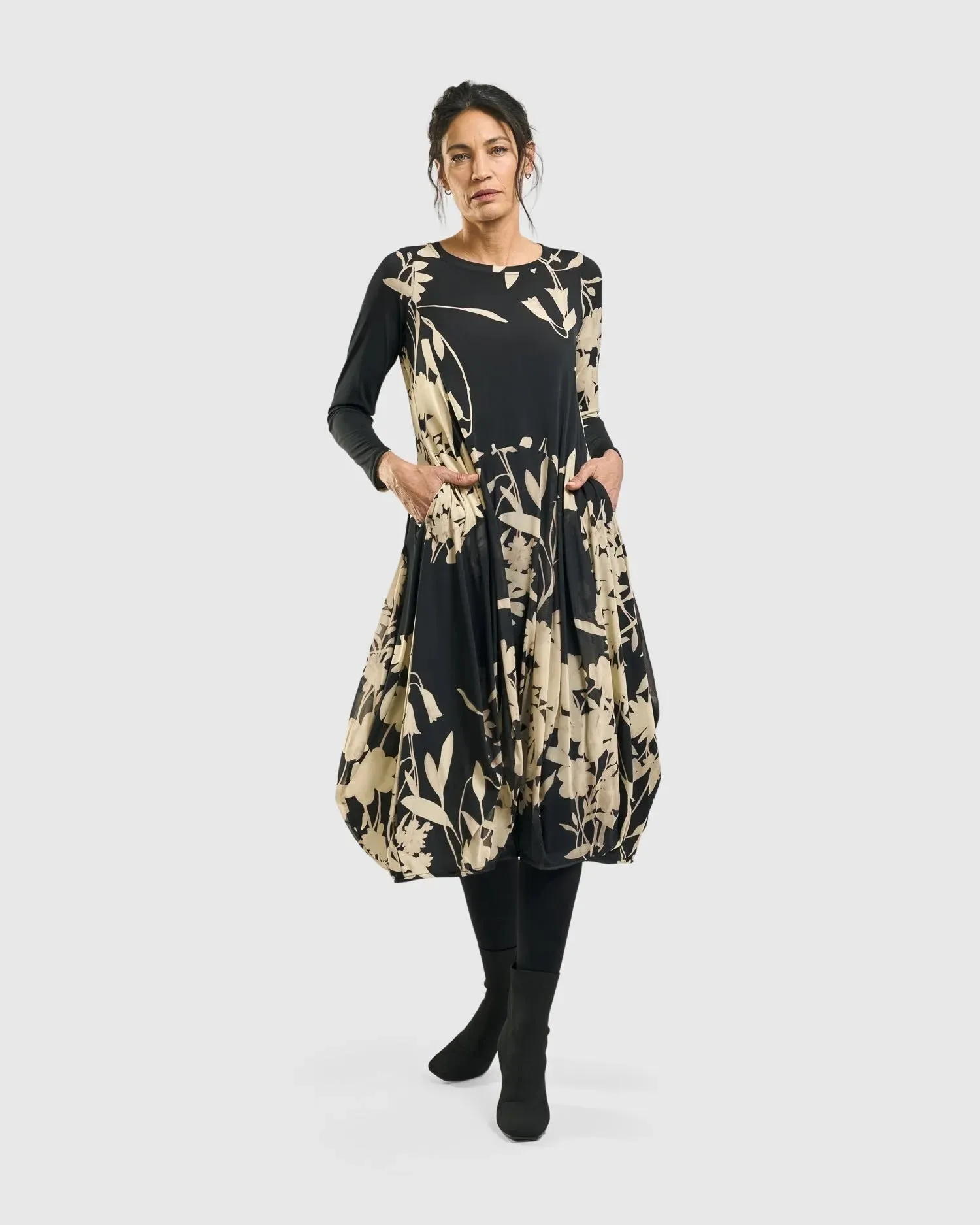 Amber Cocoon Dress, Floral