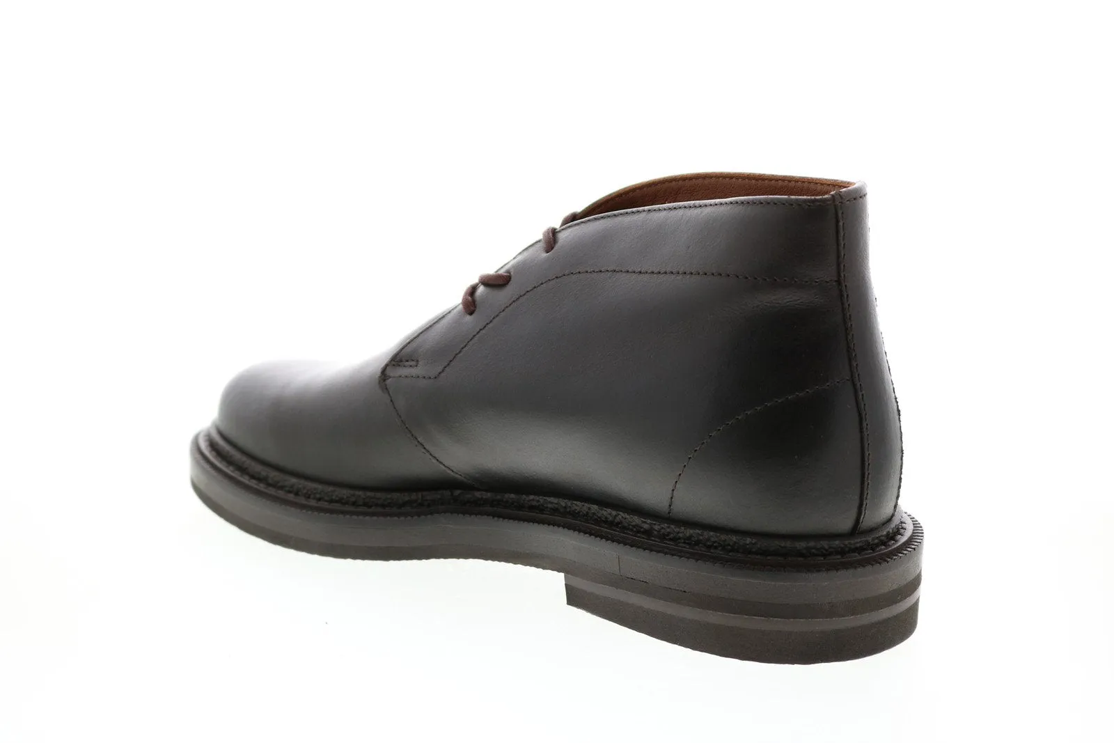 Aquatalia Harry Coated Suede 34M0942-COF Mens Brown Leather Chukkas Boots