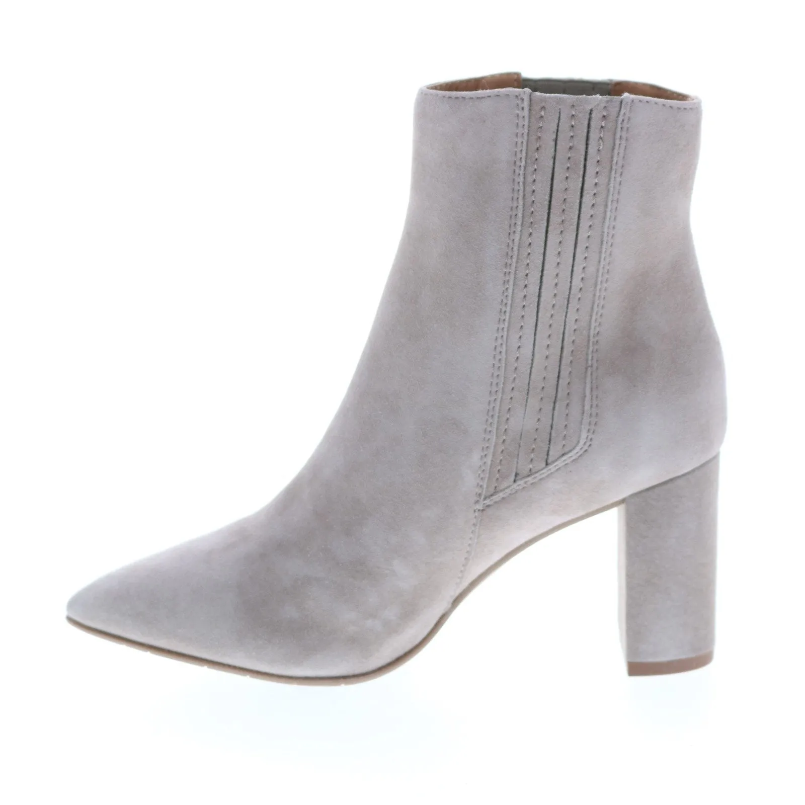 Aquatalia Sierra Dress Suede 34L3605-STM Womens Gray Suede Ankle & Booties Boots