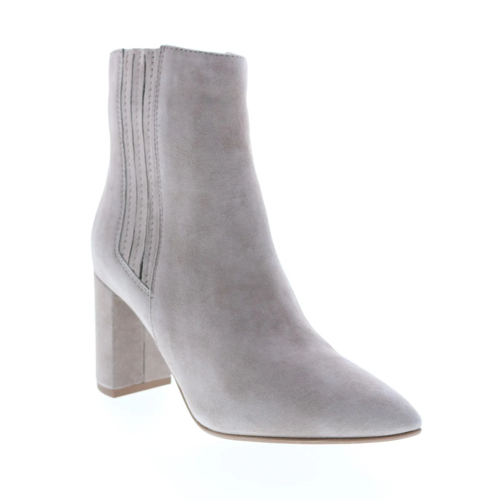 Aquatalia Sierra Dress Suede 34L3605-STM Womens Gray Suede Ankle & Booties Boots