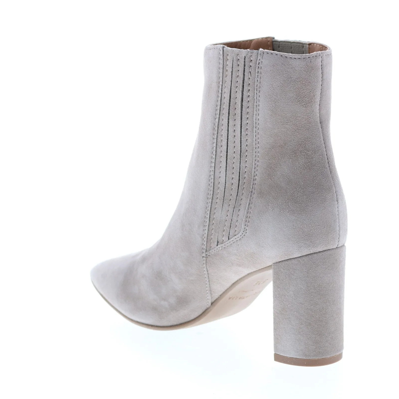 Aquatalia Sierra Dress Suede 34L3605-STM Womens Gray Suede Ankle & Booties Boots