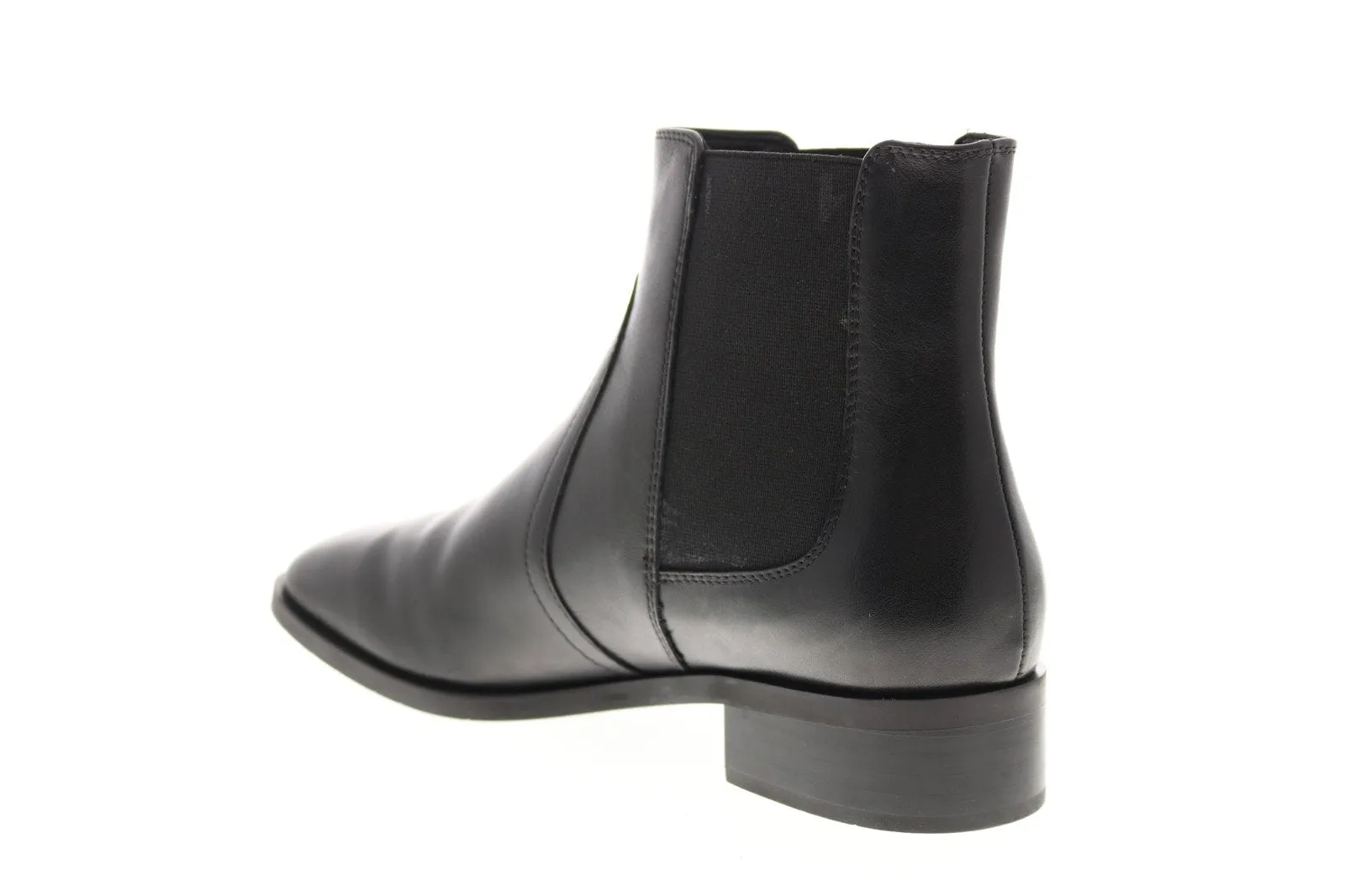 Aquatalia Tamera Calf Elastic 34L3824-BLK Womens Black Leather Chelsea Boots
