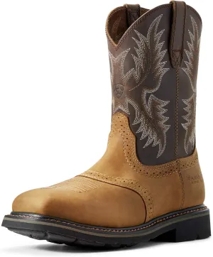 ARIAT Mens Sierra Wide 10 Inch Electrical Hazard Steel Toe Work/Duty - Brown
