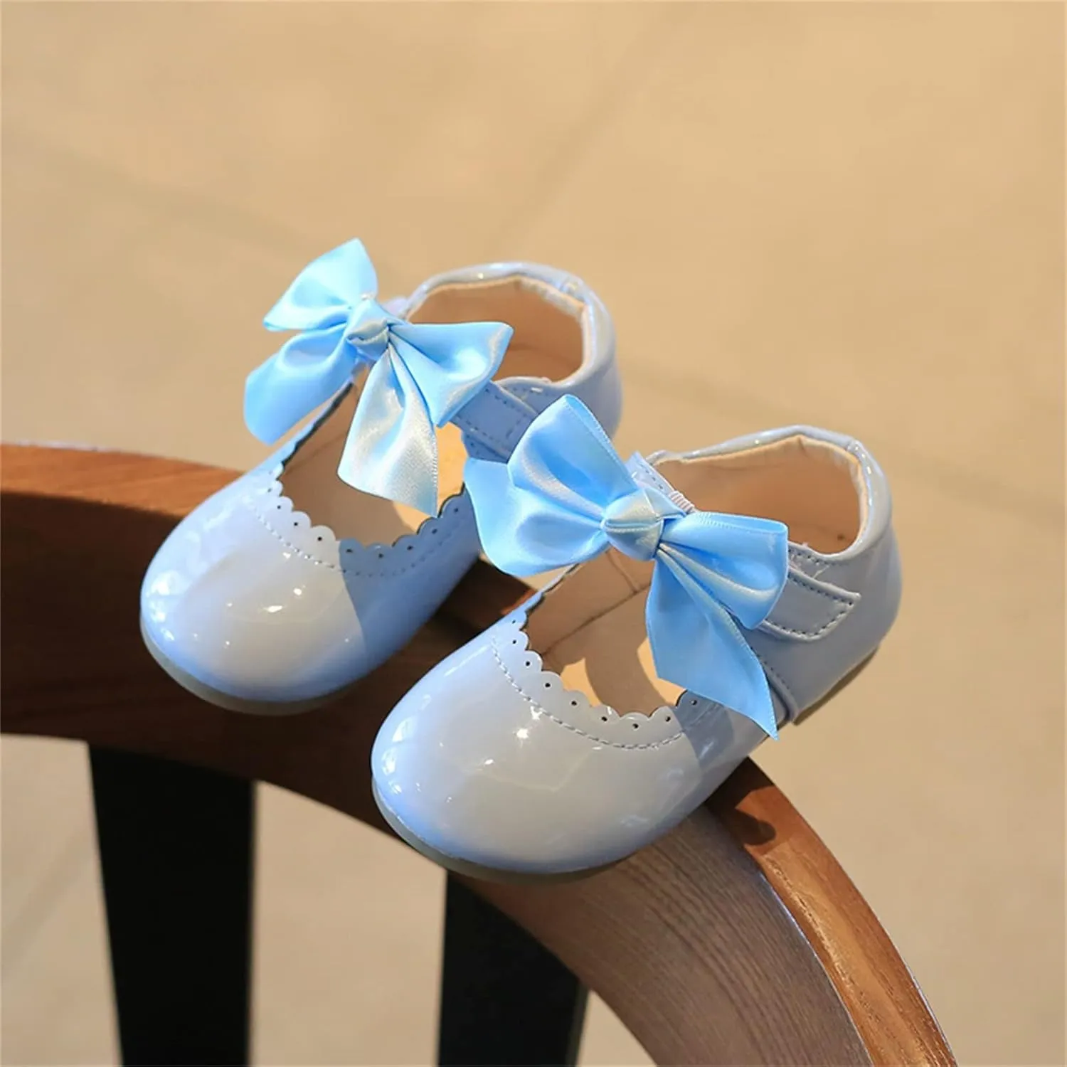Baby Girls Mary Jane Shoes Toddler Cute Ballerina Ballet Flats Flower Girl Dress Shoes Wedding Party School Shoes