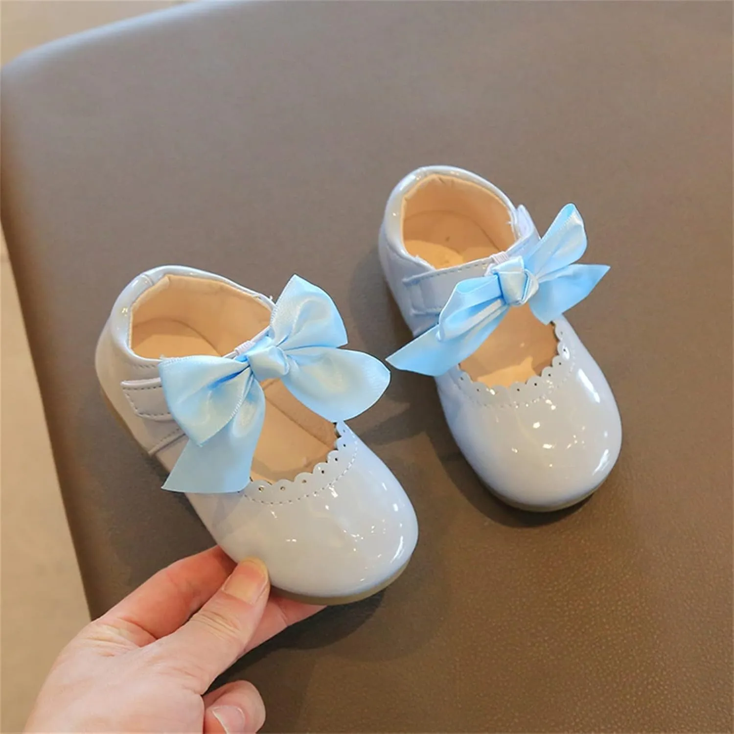 Baby Girls Mary Jane Shoes Toddler Cute Ballerina Ballet Flats Flower Girl Dress Shoes Wedding Party School Shoes