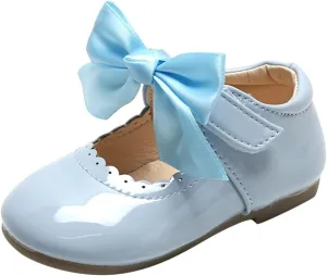Baby Girls Mary Jane Shoes Toddler Cute Ballerina Ballet Flats Flower Girl Dress Shoes Wedding Party School Shoes