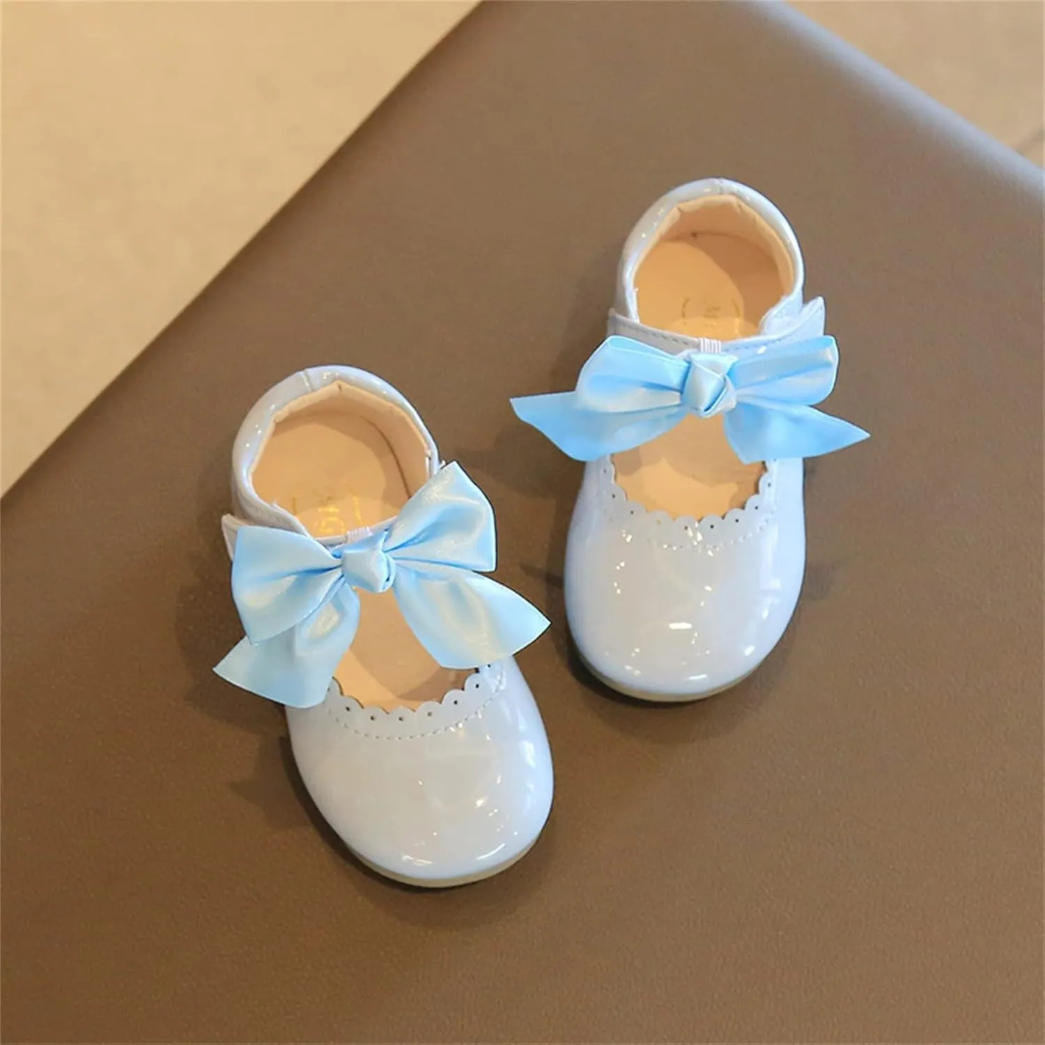 Baby Girls Mary Jane Shoes Toddler Cute Ballerina Ballet Flats Flower Girl Dress Shoes Wedding Party School Shoes