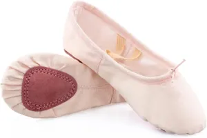 ballet flats, Ballet Slippers 3 Pairs Dance Shoes for Children Ballet Shoes for Girls Ballet Flats Kids Canvas Split Sole Ballerina Practice Shoes for Dancing (Color : Tan, Size : 4 UK) ( Color : Blac