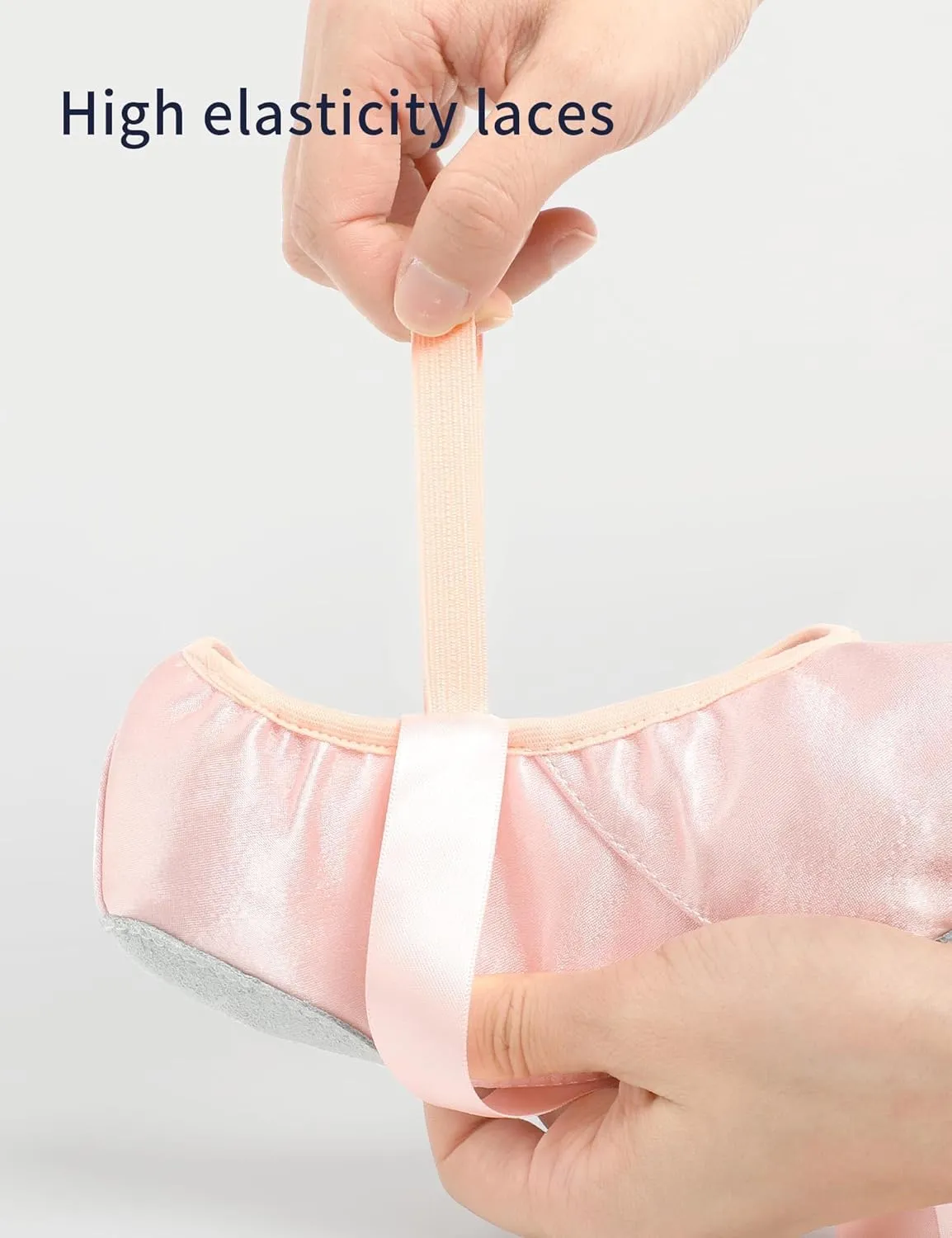 Ballet Shoes for Girls Rainbow Glitter Split Sole Ballet Slippers Dance Shoes with Elastic Band for Toddler/Little Kid/Big Kid