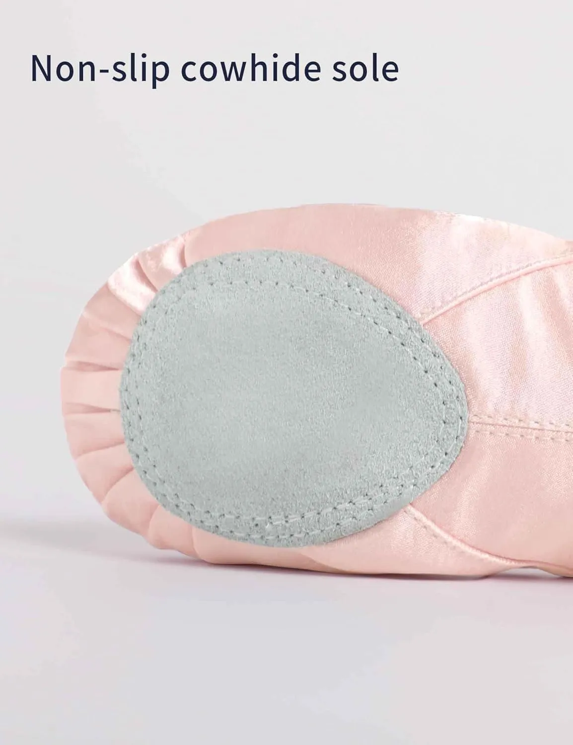 Ballet Shoes for Girls Rainbow Glitter Split Sole Ballet Slippers Dance Shoes with Elastic Band for Toddler/Little Kid/Big Kid