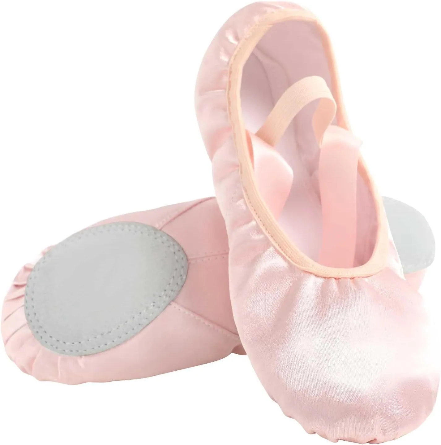Ballet Shoes for Girls Rainbow Glitter Split Sole Ballet Slippers Dance Shoes with Elastic Band for Toddler/Little Kid/Big Kid
