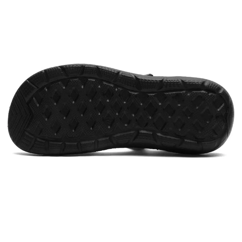 Beach Slippers Solid Hook Hollow Out Casual Breathable Flats Sandals Shoes Flat