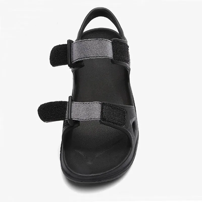 Beach Slippers Solid Hook Hollow Out Casual Breathable Flats Sandals Shoes Flat