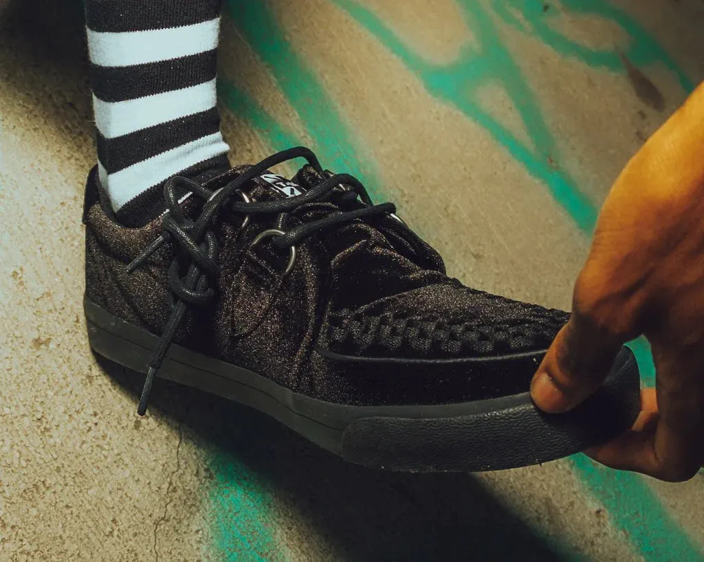 Black Velvet Creeper Sneaker
