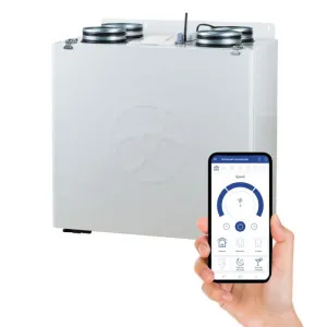 Blauberg KOMFORT-EC-SB-160 Komfort Vertically Mounted MVHR Mechanical Ventilation Unit with Heat Recovery