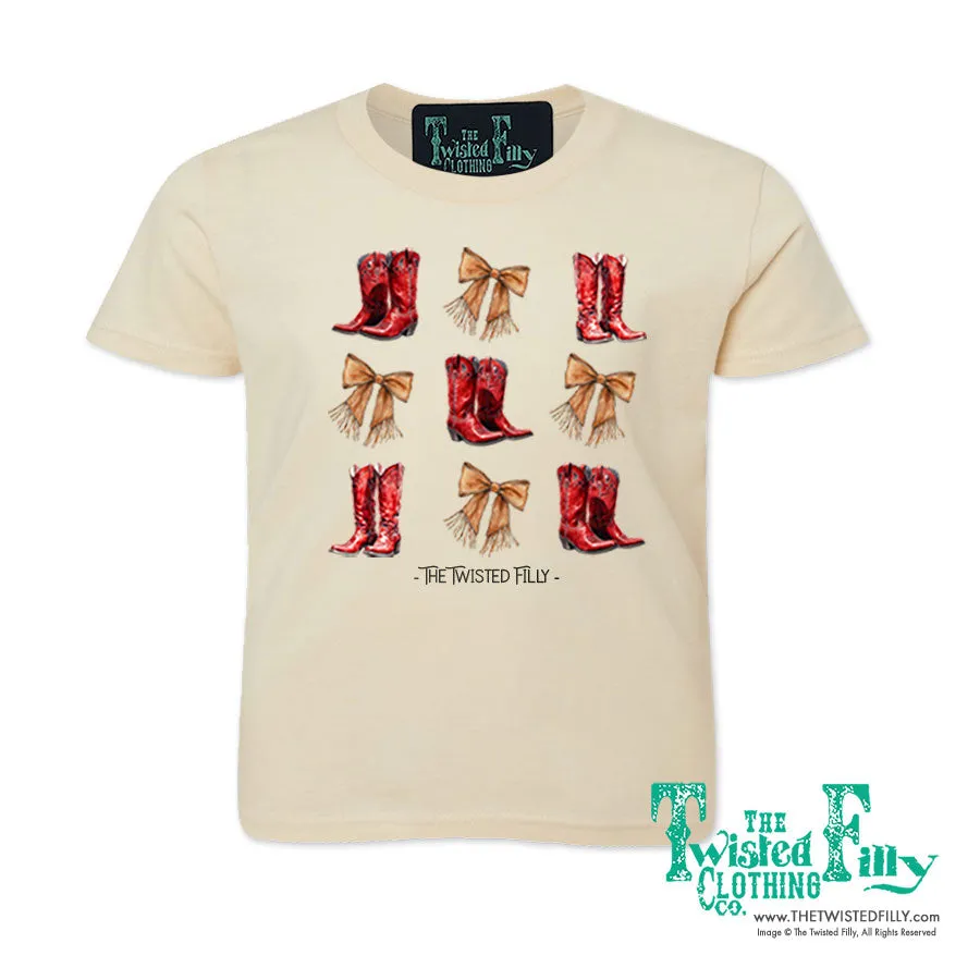 Boots & Bows - S/S Youth Girls Tee - Assorted Colors