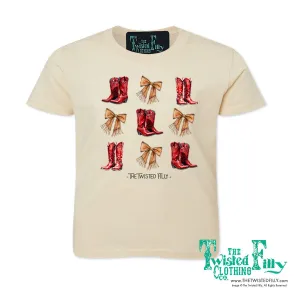 Boots & Bows - S/S Youth Girls Tee - Assorted Colors