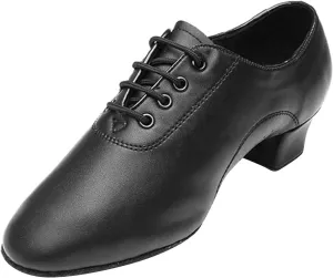 Boys Modern Dance Shoes Prom Ballroom Latin Solid Color Lace-up Leather Shoes for Valentine's Day Baby Kids Shoes