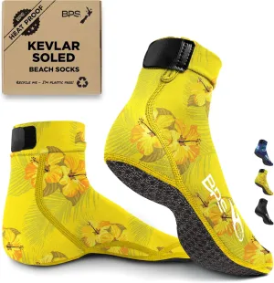 BPS 'Feet First' Beach Volleyball Socks Ultra Flexible Sand Soccer Socks Quick Dry Aqua Sock with Kevlar Soles