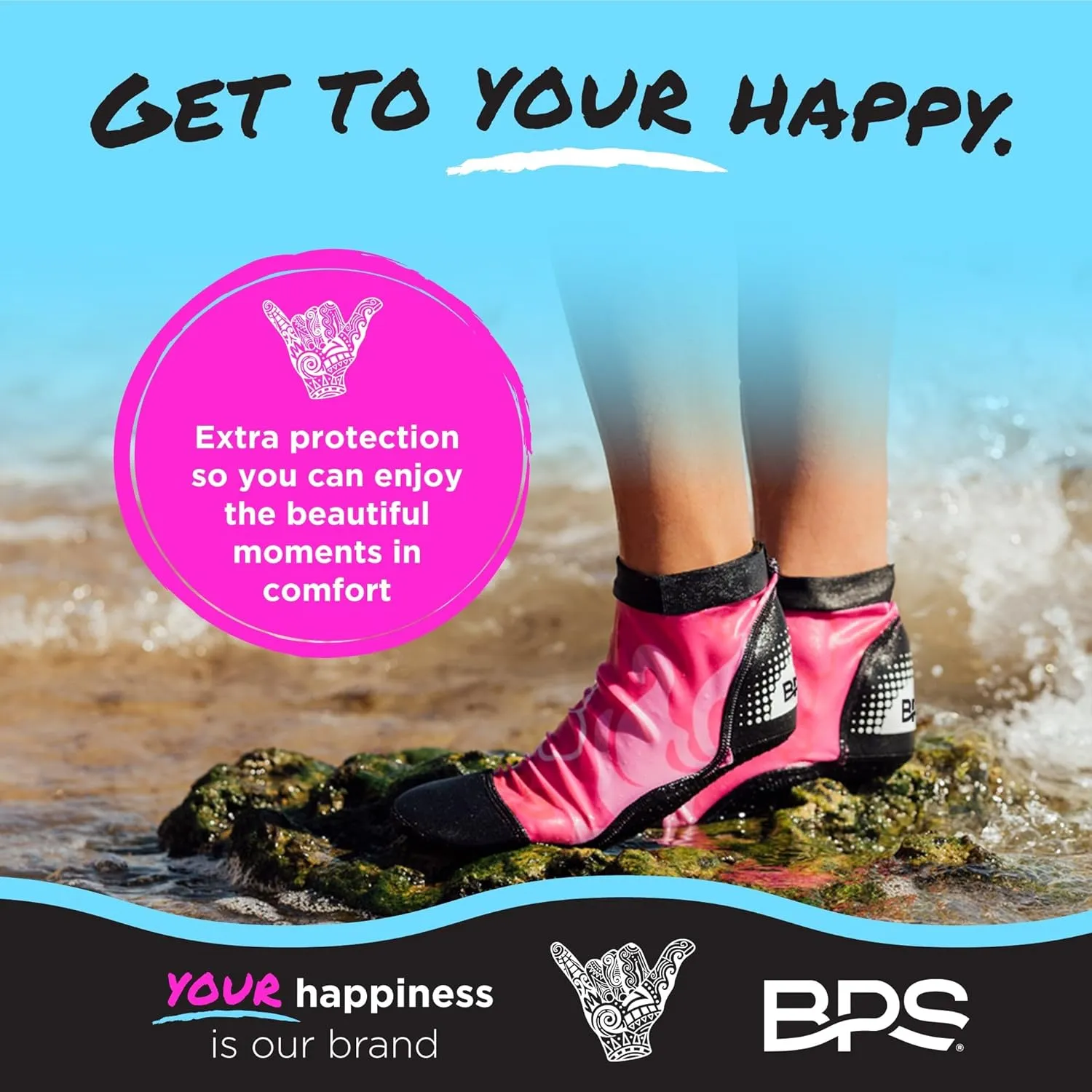 BPS Second Skin Beach Volleyball Socks Ultra Flexible Quick Dry Sand Soccer Socks Water Sports Booties for Men Women