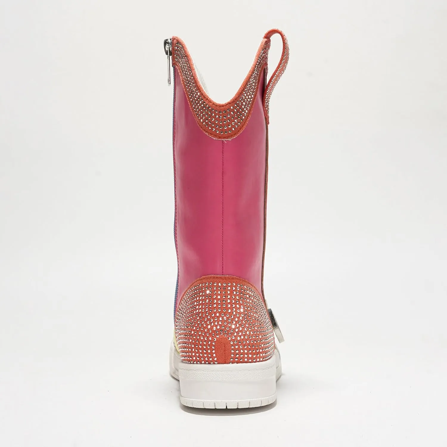 Cape Robbin Sparkly Cowgirl Boots - Rhinestone Cowboy Boots for Women - Ankle Boots for Women Glitter Cowboy Boots - Sparkly Booties for Women (Jonie)