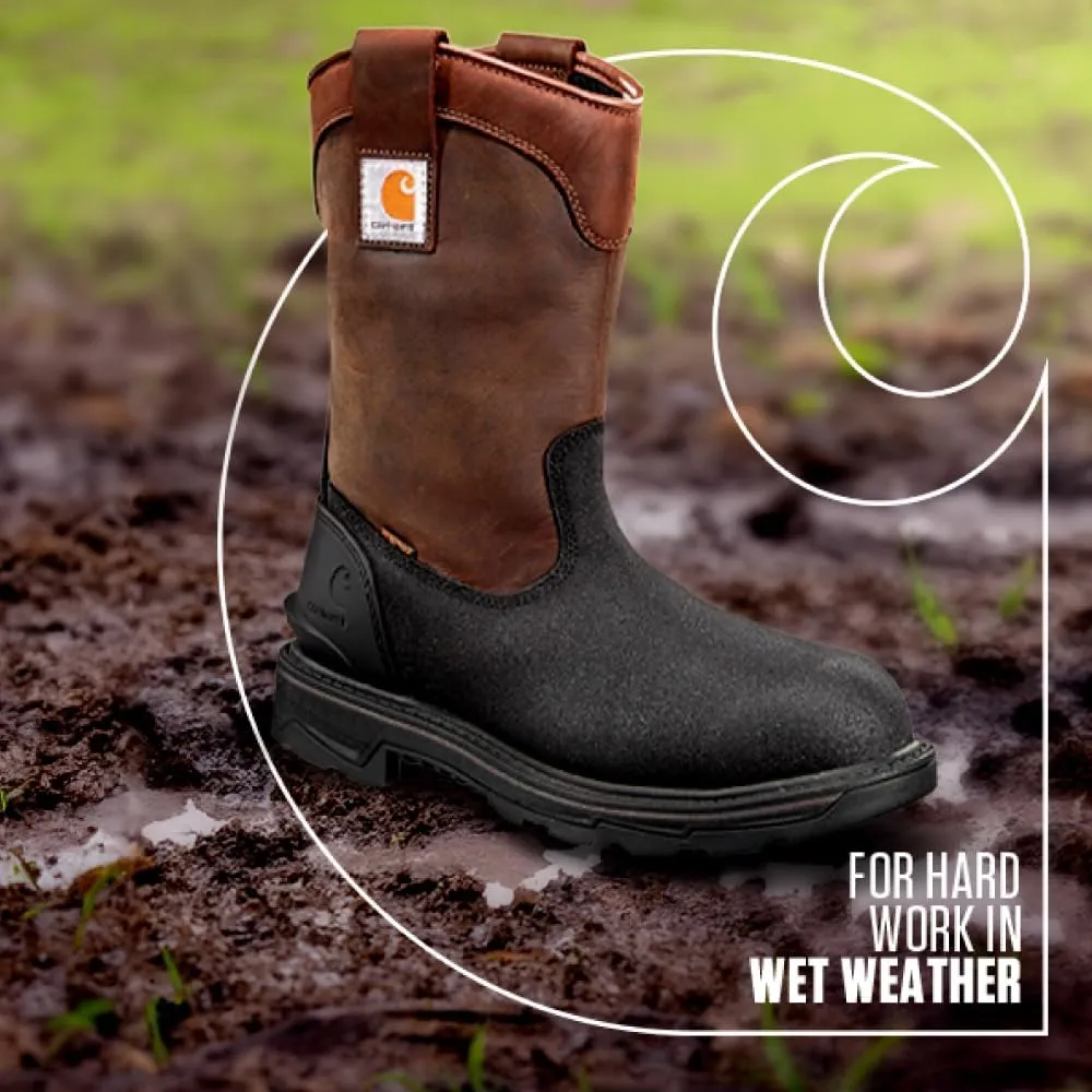 Carhartt Men's Ironwood Waterproof 11" Alloy Toe Wellington Work Boot