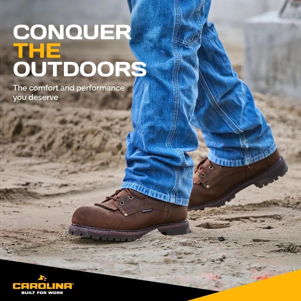 Carolina 28 Series 6 Composite Toe Work Boots for Men - Waterproof, with Durable Leather Uppers, AG7 Comfort Footbeds & Slip-Resistant Lug Outsoles