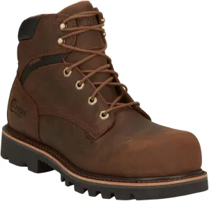Chippewa Sador 6" Composite Toe Men's Work Boot - Slip-Resistant, Durable, EH Rated Work Boots for Men - Industrial & Construction Footwear