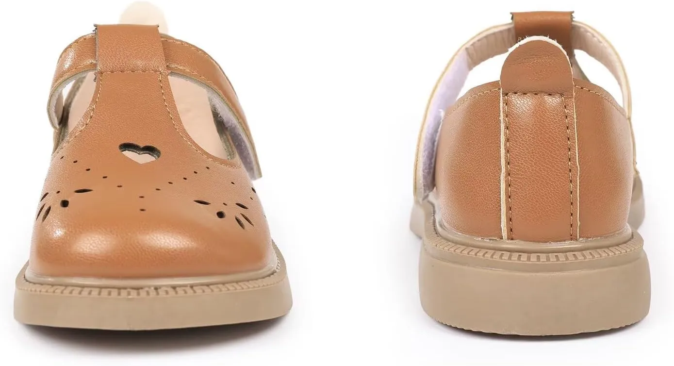 CIOR Toddler Little Girls Mary Jane Dress Shoes School Party Princess Dress Shoes for Girls Flats