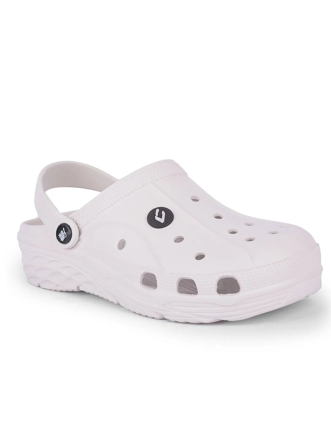 Cobb Mens White Clogs